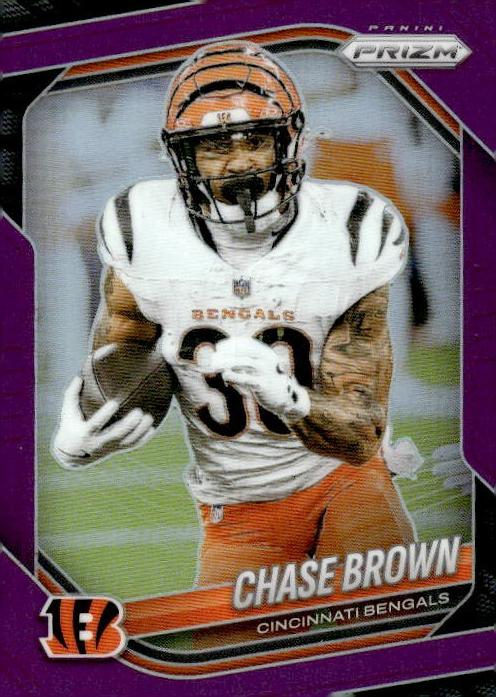 2025 Panini Prizm Football Purple Chase Brown #130