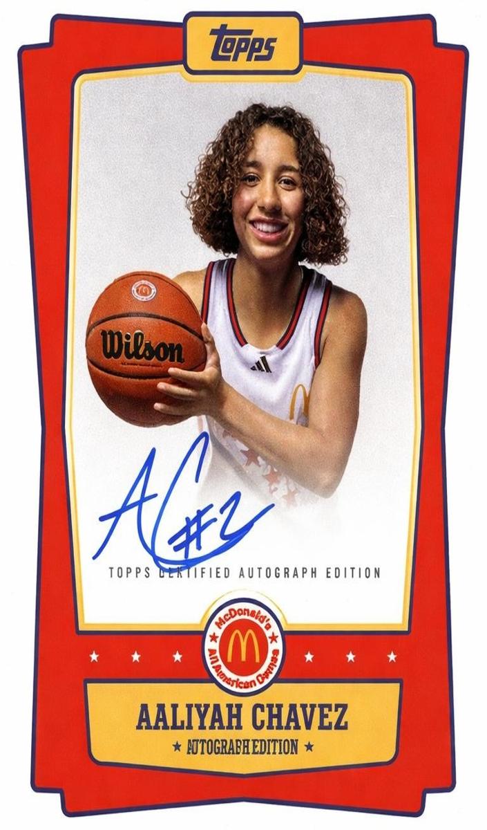 2025 Topps Chrome McDonald's All American Basketball Aaliyah Chavez #EA-ACH PSA 10