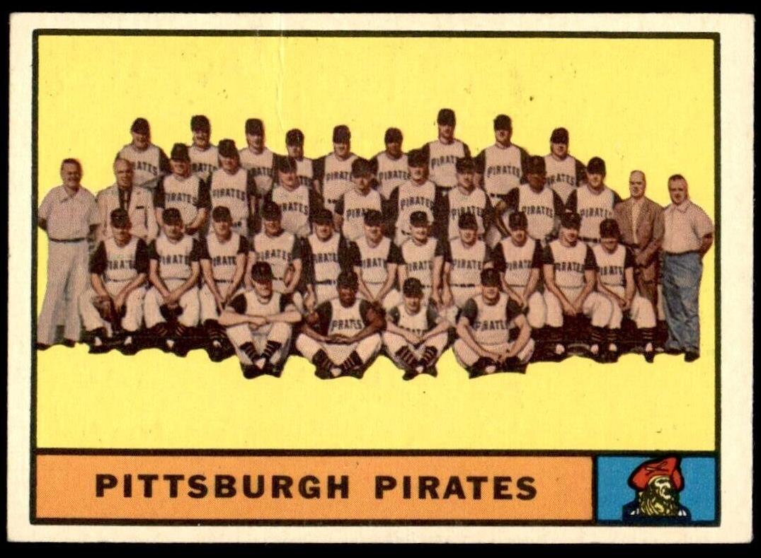 1961 Topps Baseball Pittsburgh Pirates Team #554