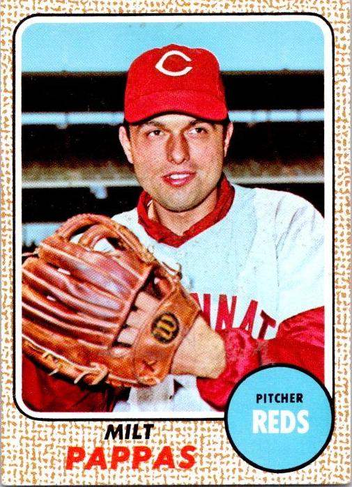 1968 Topps Baseball Milt Pappas #74 PSA 8.5