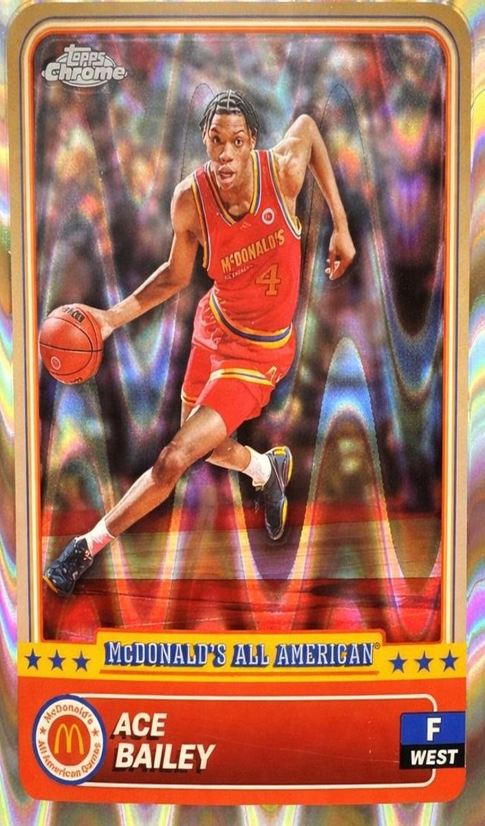 2024 Topps Chrome McDonald's All American Basketball RayWave Refractor Ace Bailey #34 SGC 10