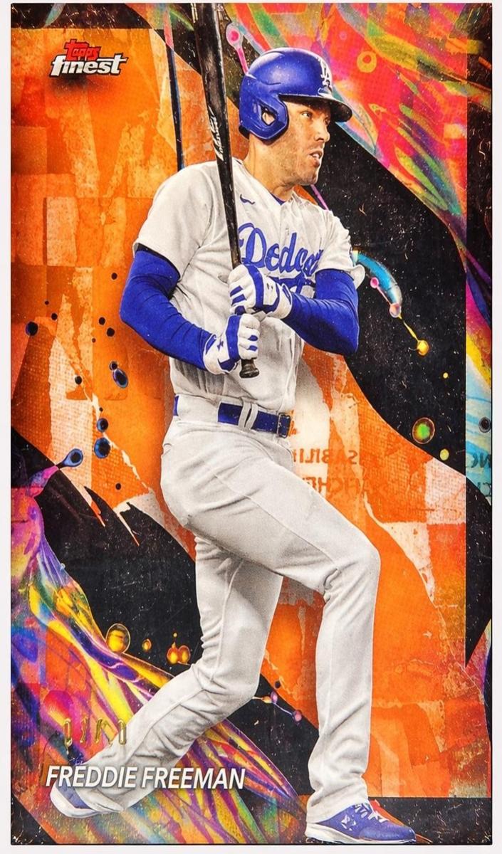 2024 Topps Finest Baseball Orange Freddie Freeman #93-4