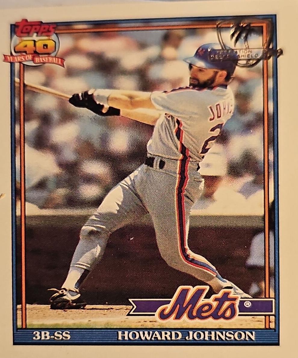 1991 Topps Baseball Howard Johnson #470 PSA 10