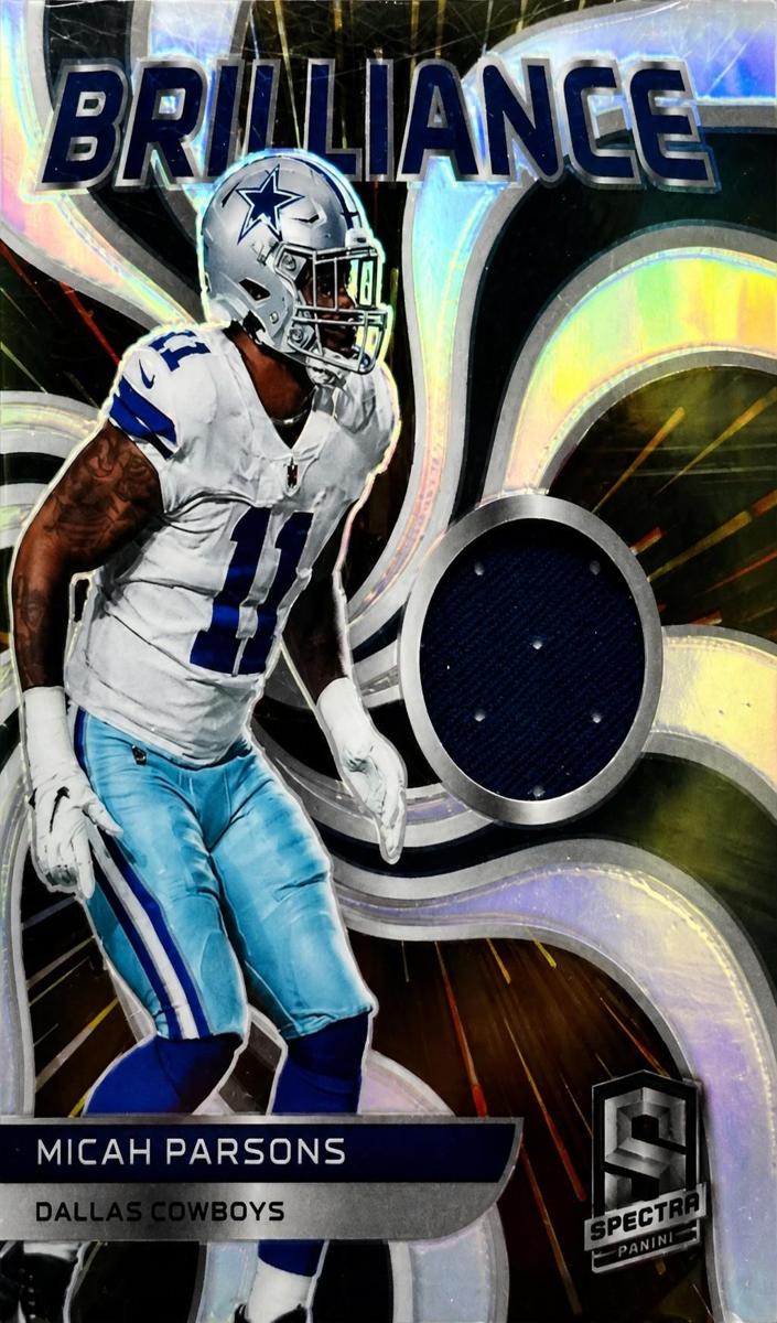 2022 Panini Spectra Football Hyper Micah Parsons #BRL-MPA PSA 5