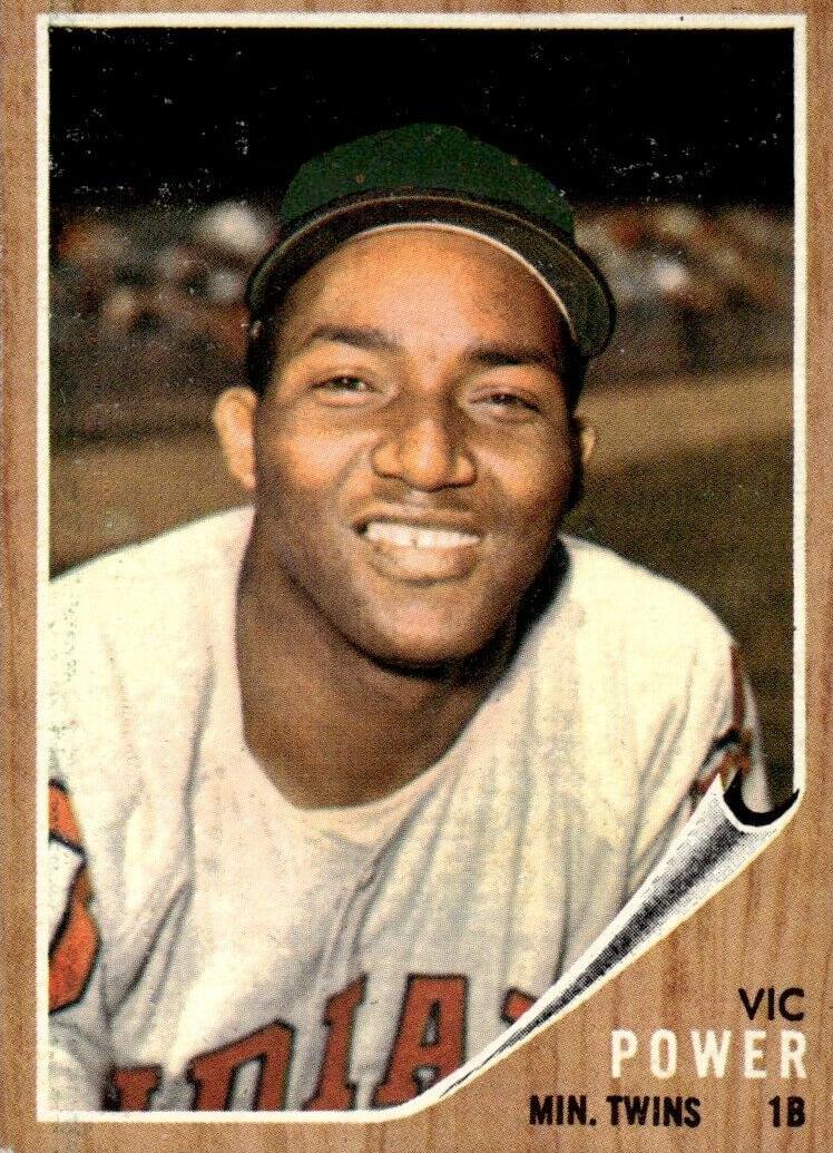 1962 Topps Baseball Vic Power #445 PSA 7