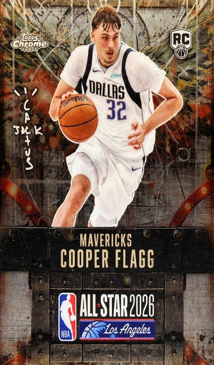 2025 Topps Chrome Cactus Jack X NBA All-Star Game Basketball Cooper Flagg #61
