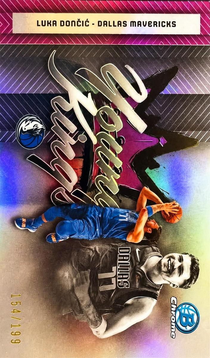 2025 Bowman Basketball Fuchsia Refractor Luka Doncic #YK-2