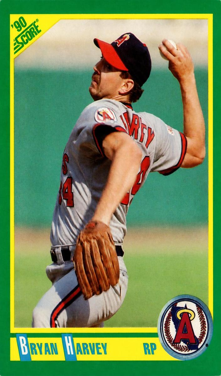 1990 Score Baseball Bryan Harvey #8