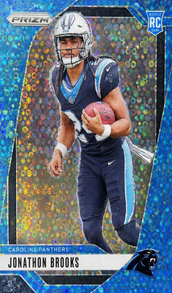 2024 Panini Prizm Football No Huddle Blue Jonathon Brooks #357 PSA 8.5