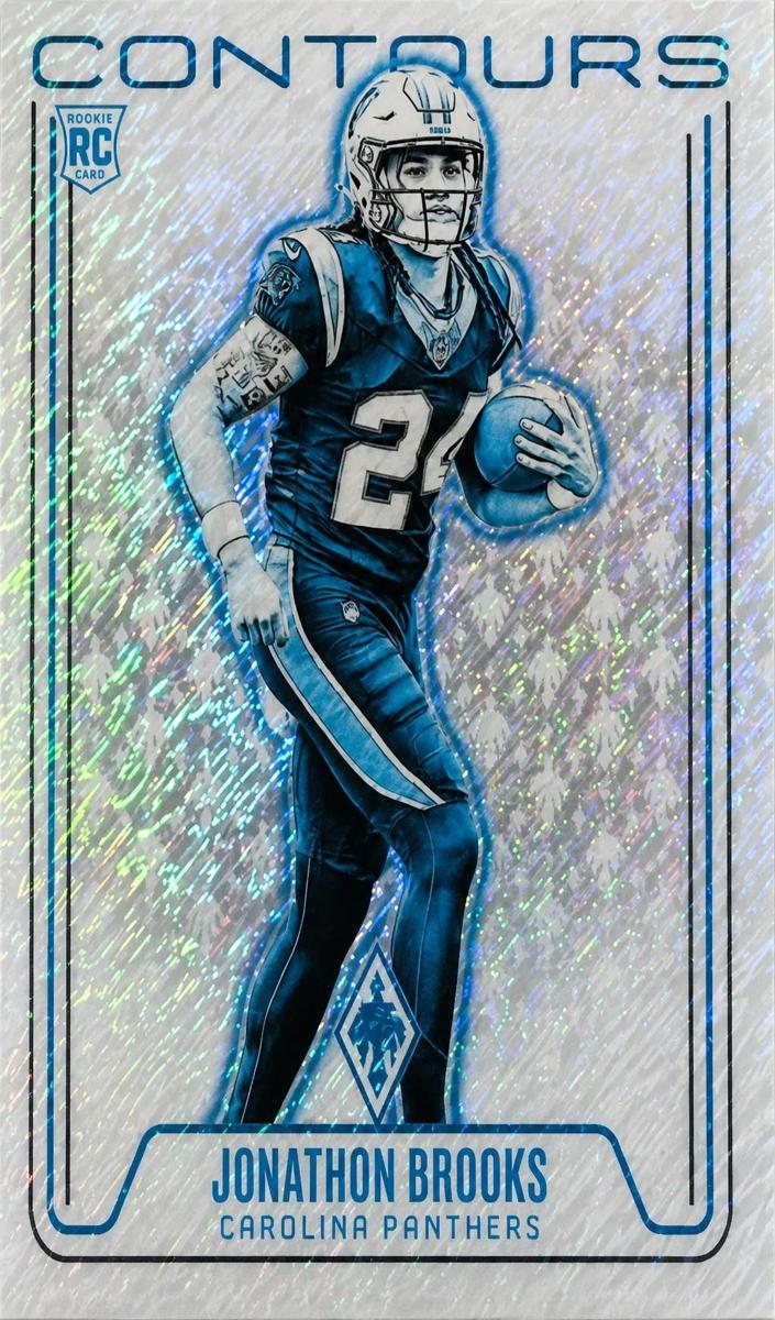 2024 Panini Phoenix Football White Shimmer Jonathon Brooks #CON-JBS