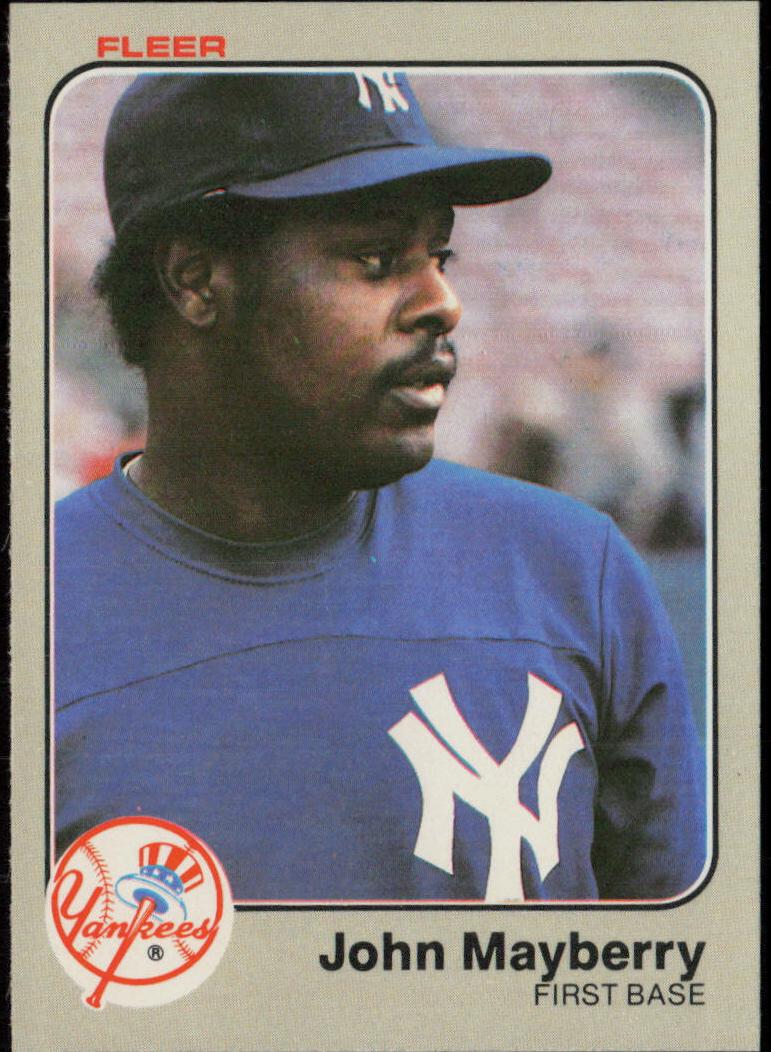 1983 Fleer Baseball John Mayberry #386
