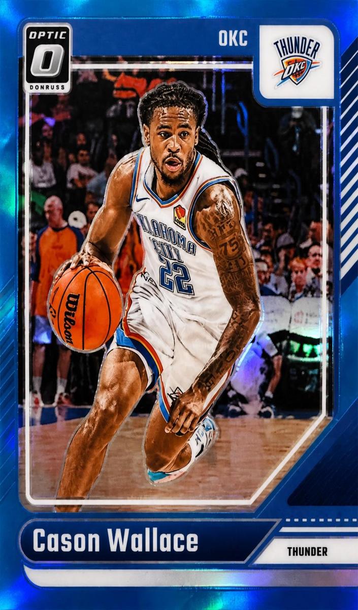 2024 Donruss Optic Basketball Aqua Cason Wallace #191