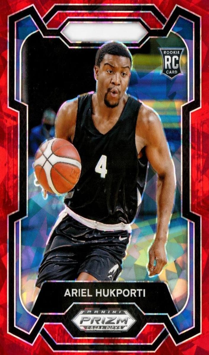 2024 Panini Prizm Draft Picks Basketball Red Ice Ariel Hukporti #78