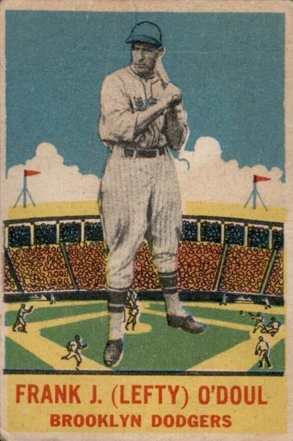 1933 R333 DeLong Gum Baseball Lefty O'Doul #10