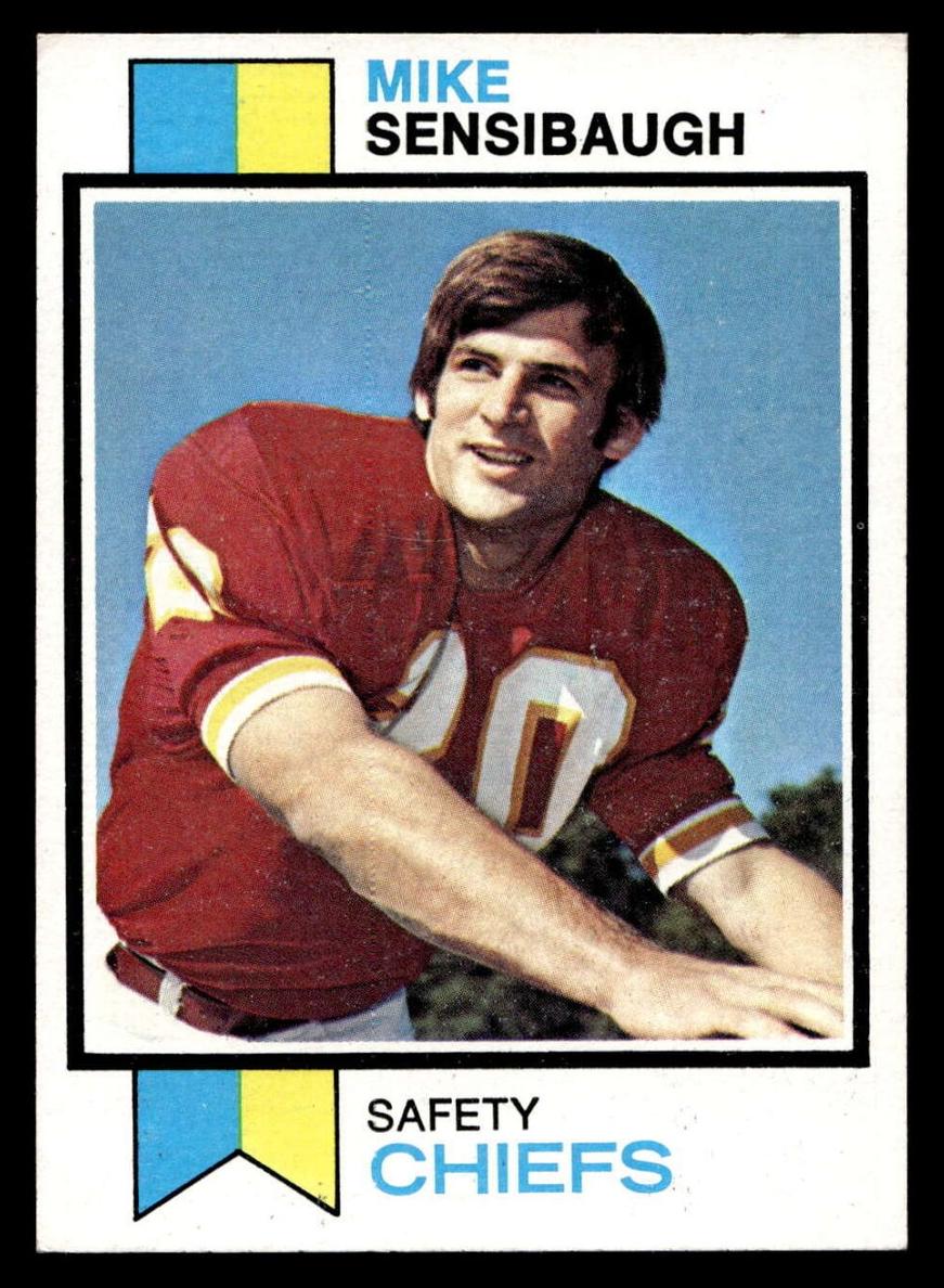 1973 Topps Football Mike Sensibaugh #528 PSA 8