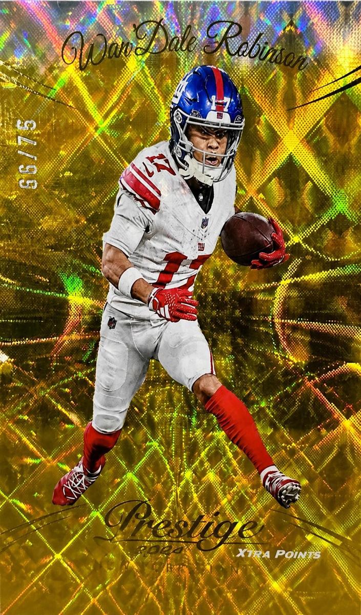 2024 Panini Prestige Football Gold Premium Xtra Points Wan'Dale Robinson #223