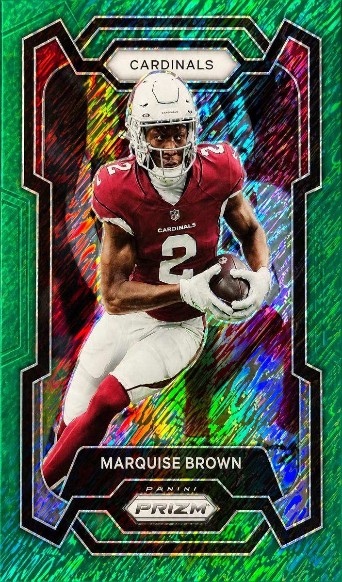2023 Panini Prizm Football Green Shimmer Marquise Brown #4
