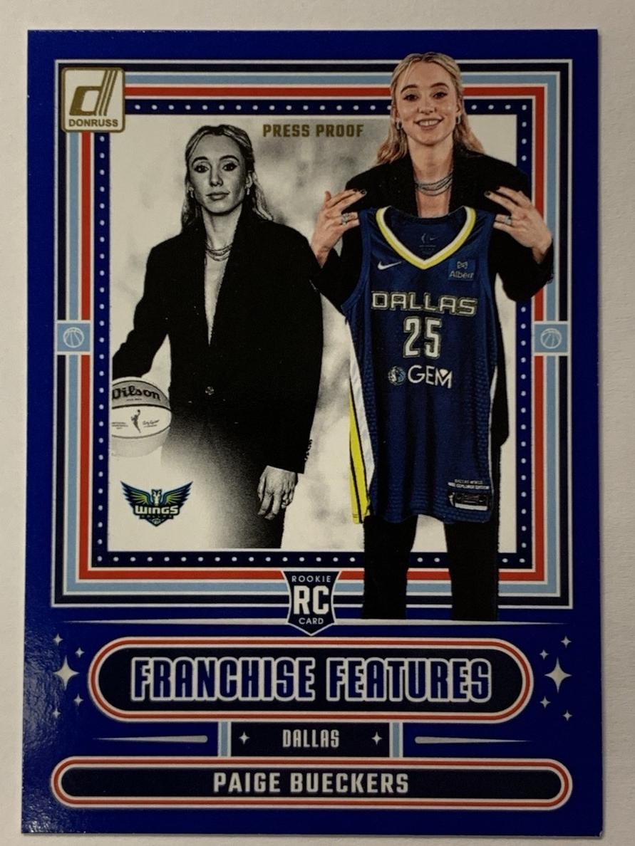 2025 Panini Donruss WNBA Basketball Press Proof Blue Paige Bueckers #16