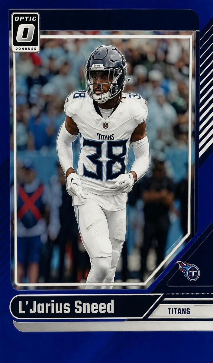 2024 Donruss Optic Football Blue L'Jarius Sneed #194 PSA 9