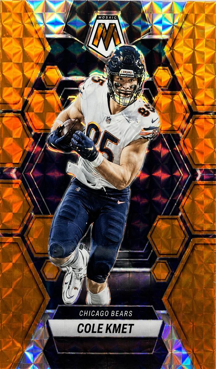 2023 Panini Mosaic Football Orange Cole Kmet #35
