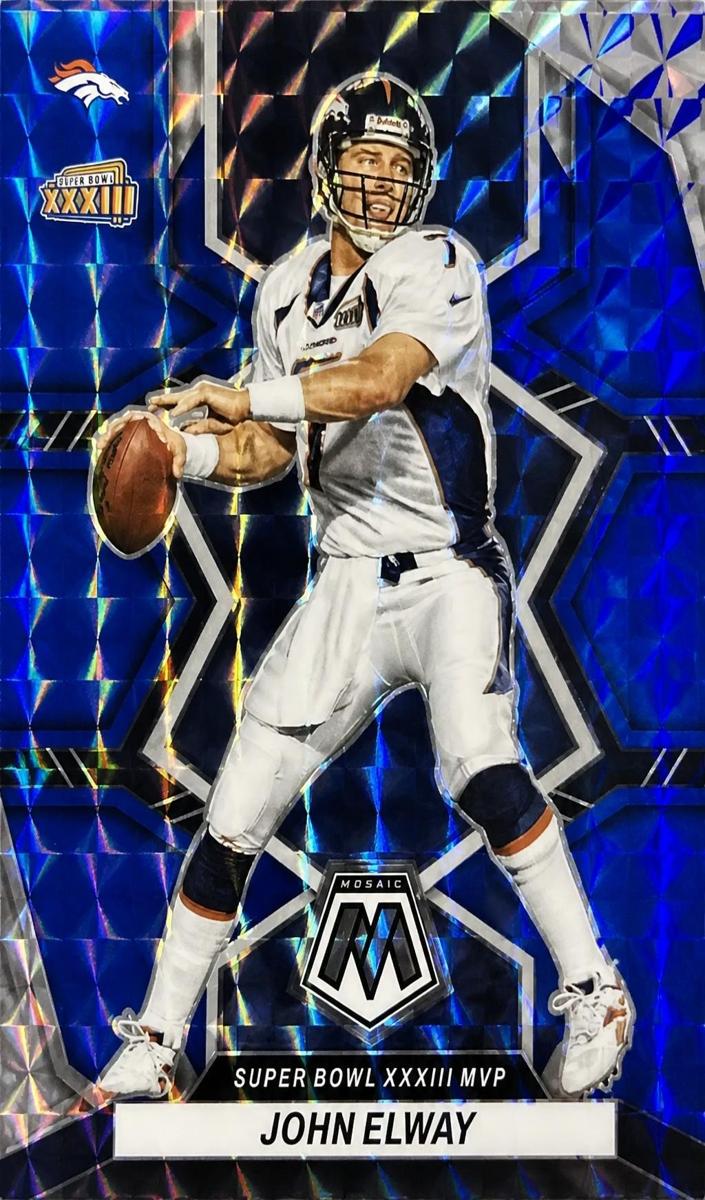 2022 Panini Mosaic Football Blue John Elway #297