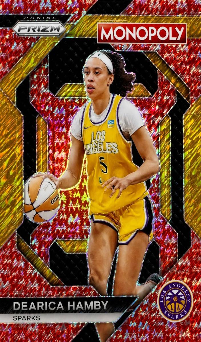 2024 Panini Prizm Monopoly WNBA Basketball Red Millionaire Shimmer Dearica Hamby #WNBA23