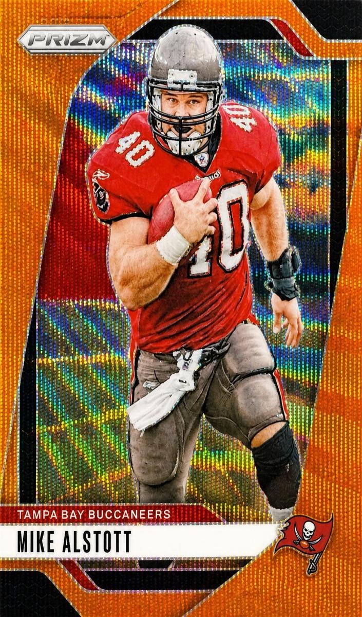 2024 Panini Prizm Football Orange Wave Mike Alstott #275