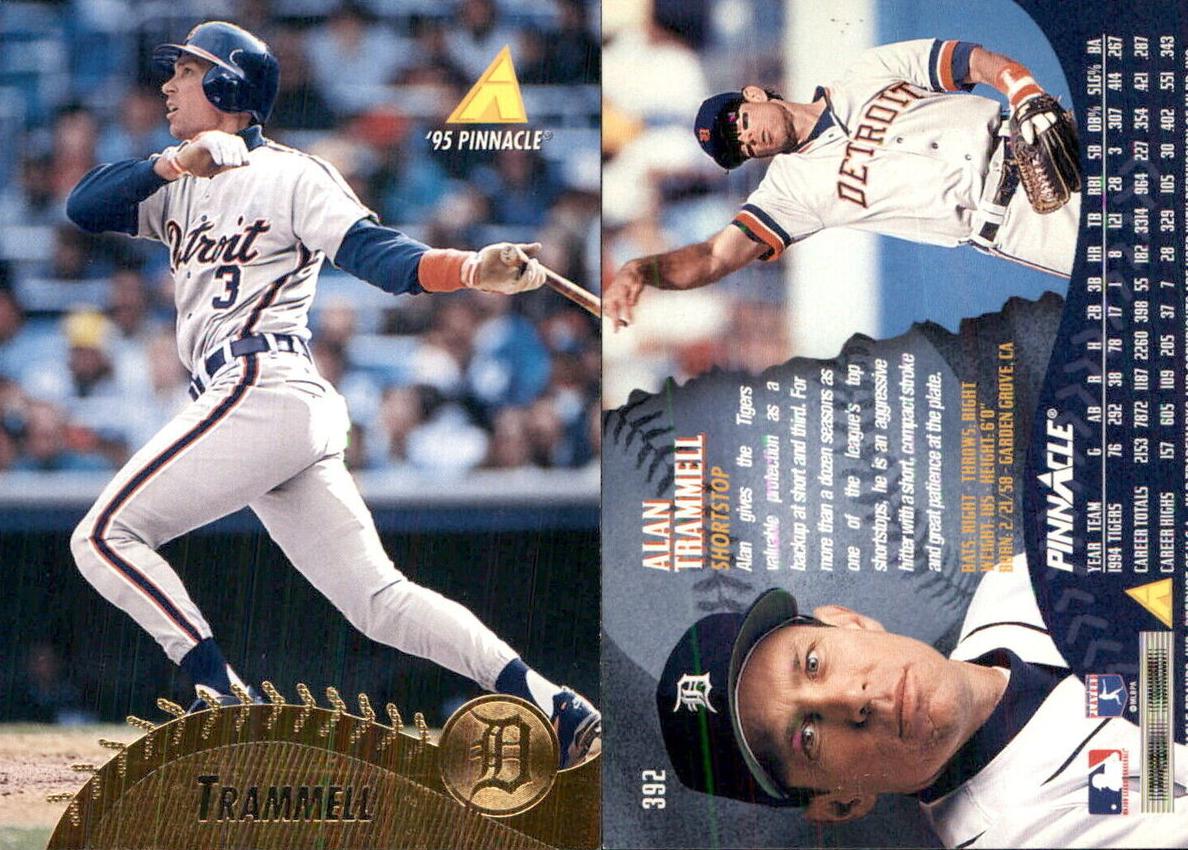 1995 Pinnacle Baseball Alan Trammell #392