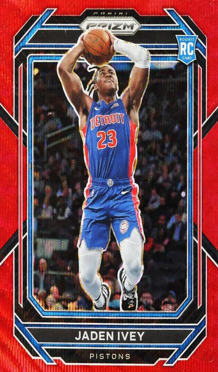2022 Panini Prizm Basketball Ruby Wave Jaden Ivey #256 PSA 9