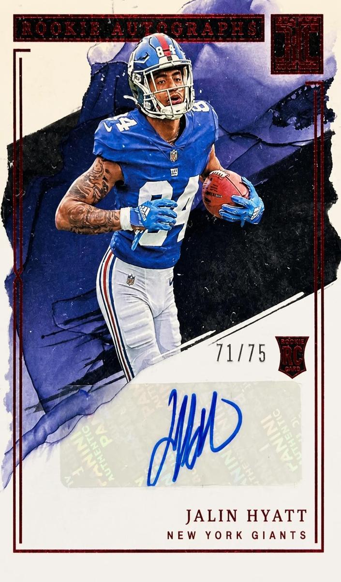 2023 Panini Impeccable Football Red Jalin Hyatt #RA-JHT