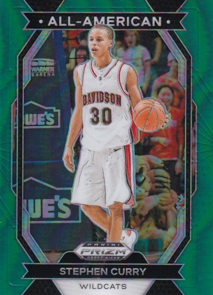 2024 Panini Prizm Draft Picks Basketball Green Stephen Curry #13
