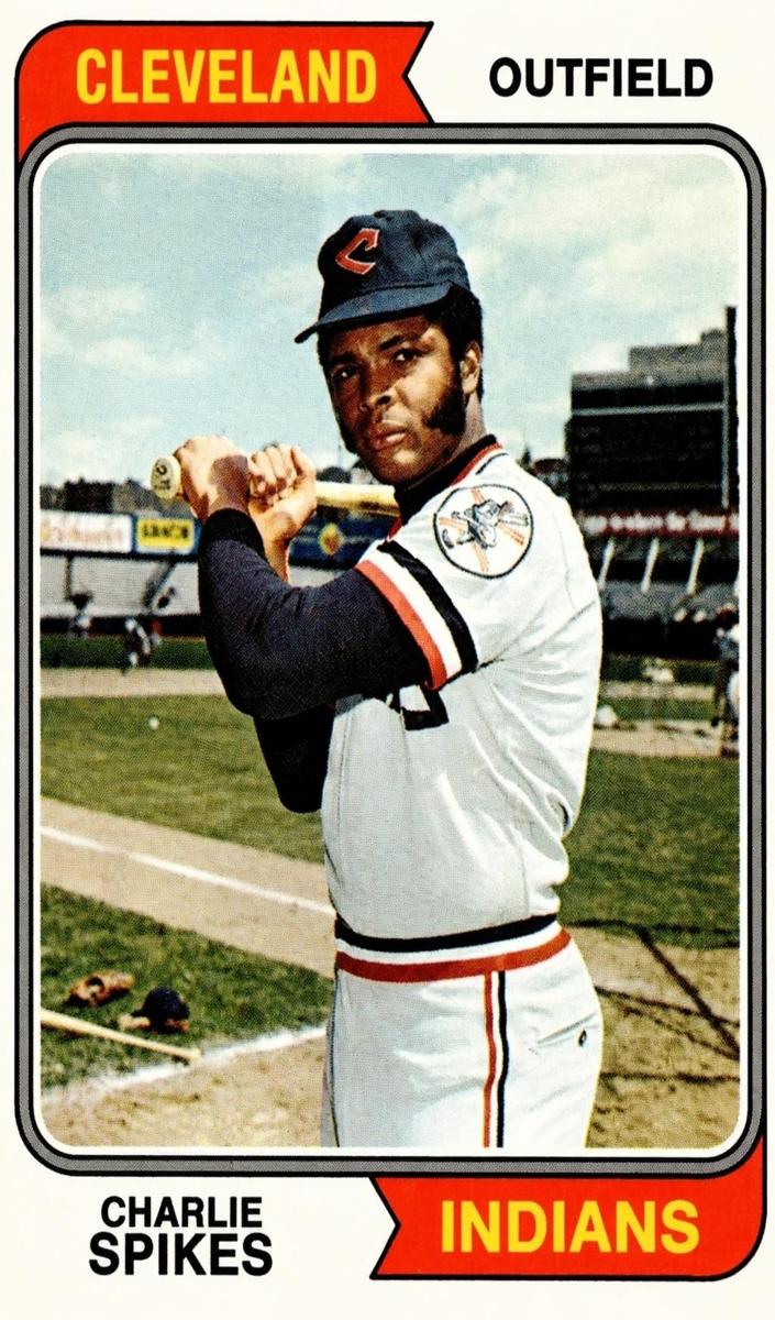 1974 O-Pee-Chee Baseball Charlie Spikes #58