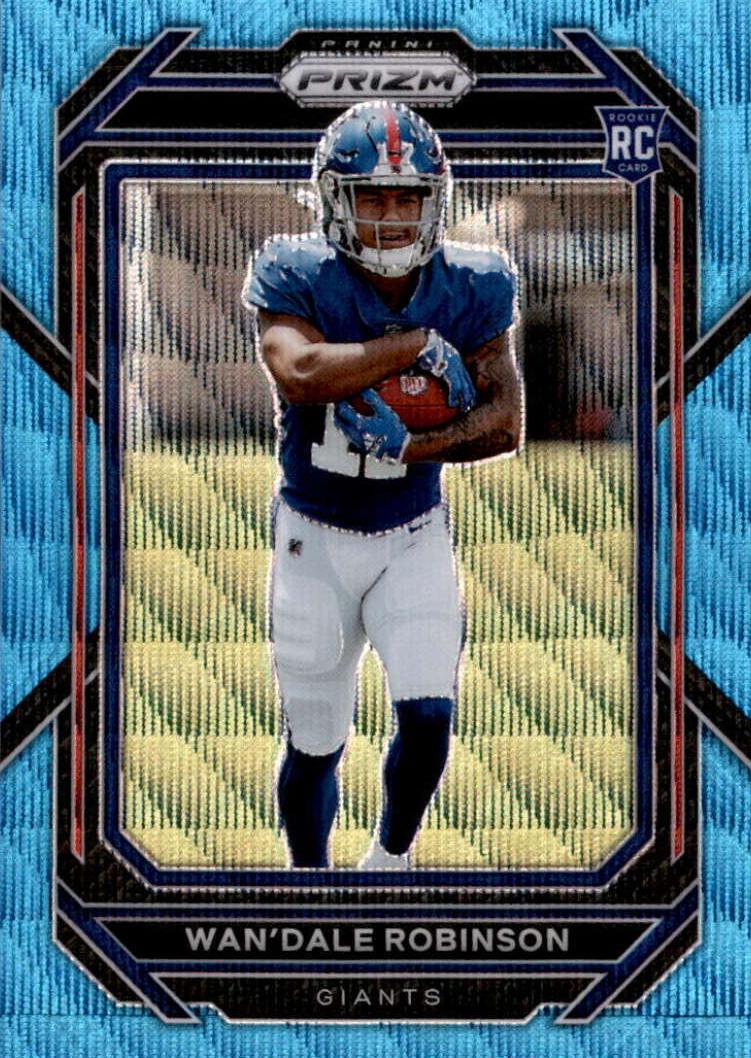 2022 Panini Prizm Football Blue Wave Wan'Dale Robinson #315
