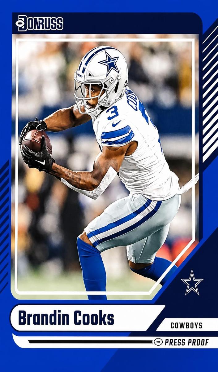 2024 Panini Donruss Football Press Proof Blue Brandin Cooks #297
