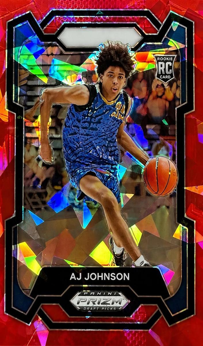 2024 Panini Prizm Draft Picks Basketball Red Ice AJ Johnson #90
