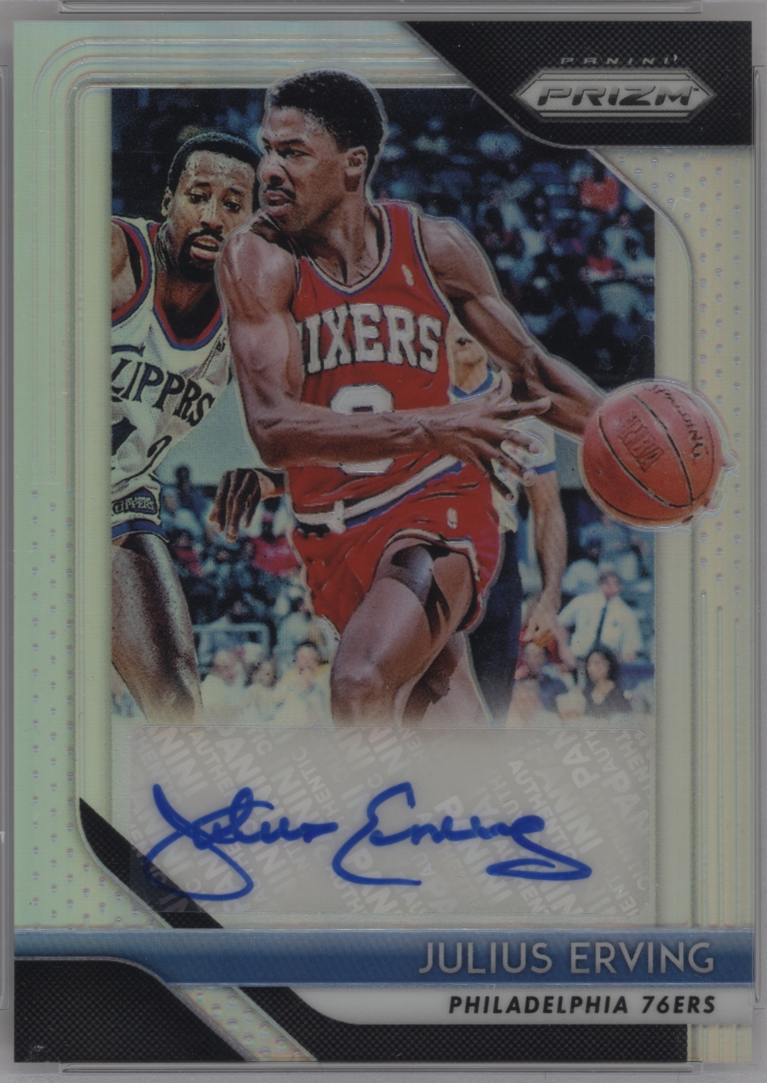 2018 Panini Prizm Basketball Silver Julius Erving #S-JEV