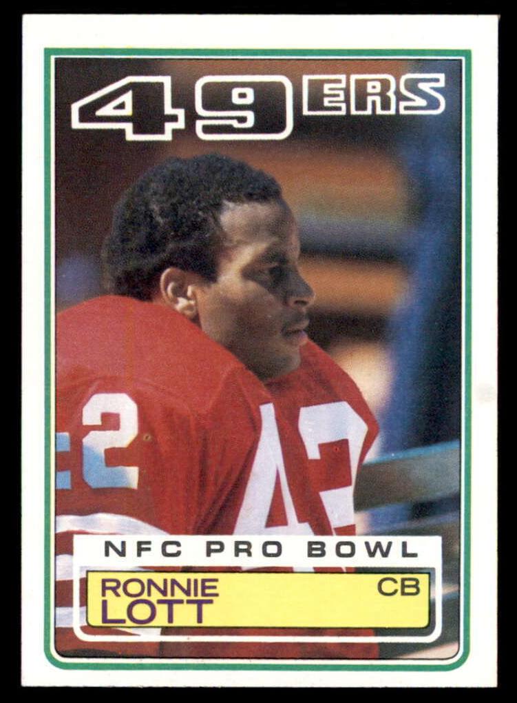 1983 Topps Football Ronnie Lott #168