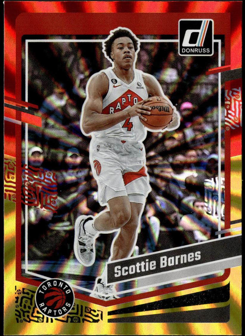 2023 Panini Donruss Basketball Red and Gold Laser Scottie Barnes #46