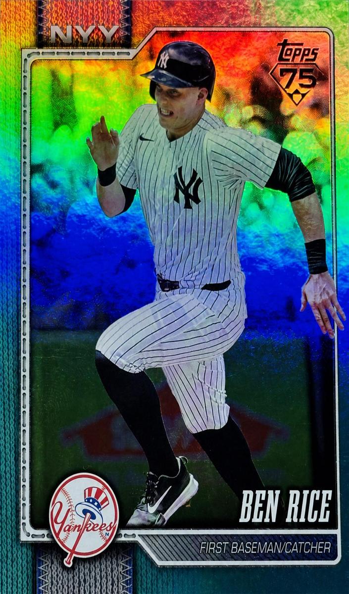 2026 Topps Baseball Aqua Holo Foil Ben Rice #133