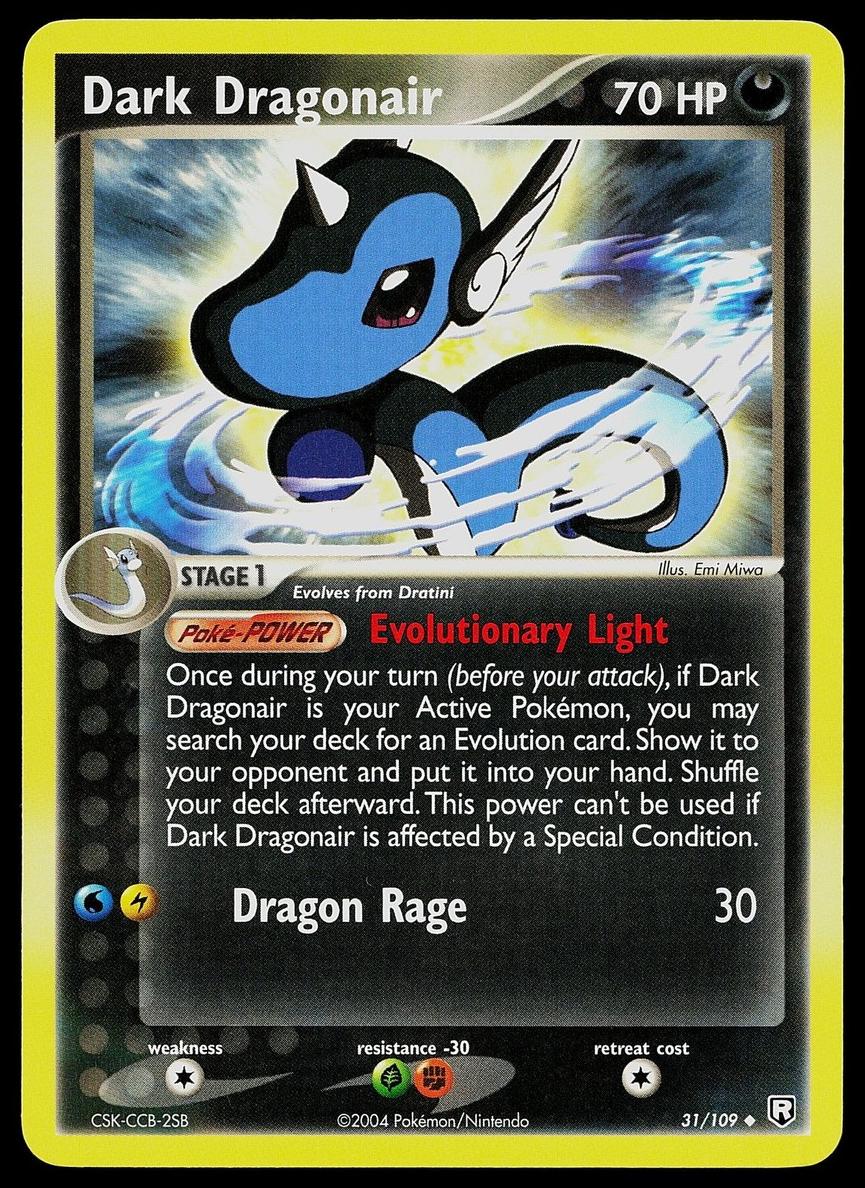 2004 Pokemon EX Team Rocket Returns Dark Dragonair #31