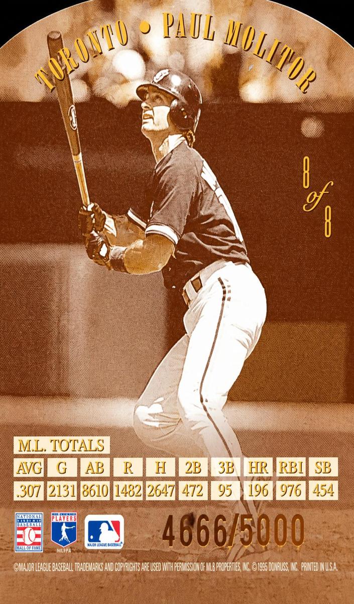 1995 Leaf Baseball Paul Molitor #8