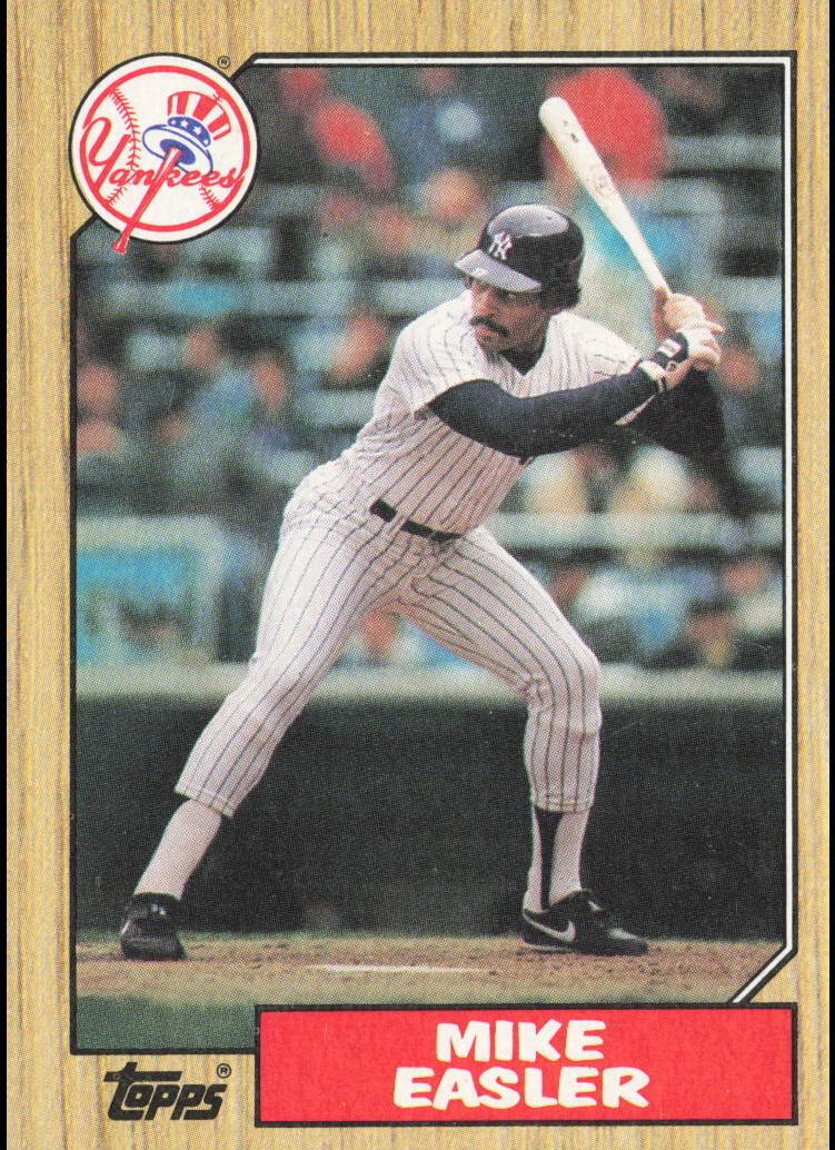 1987 Topps Baseball Mike Easler #135 PSA 8
