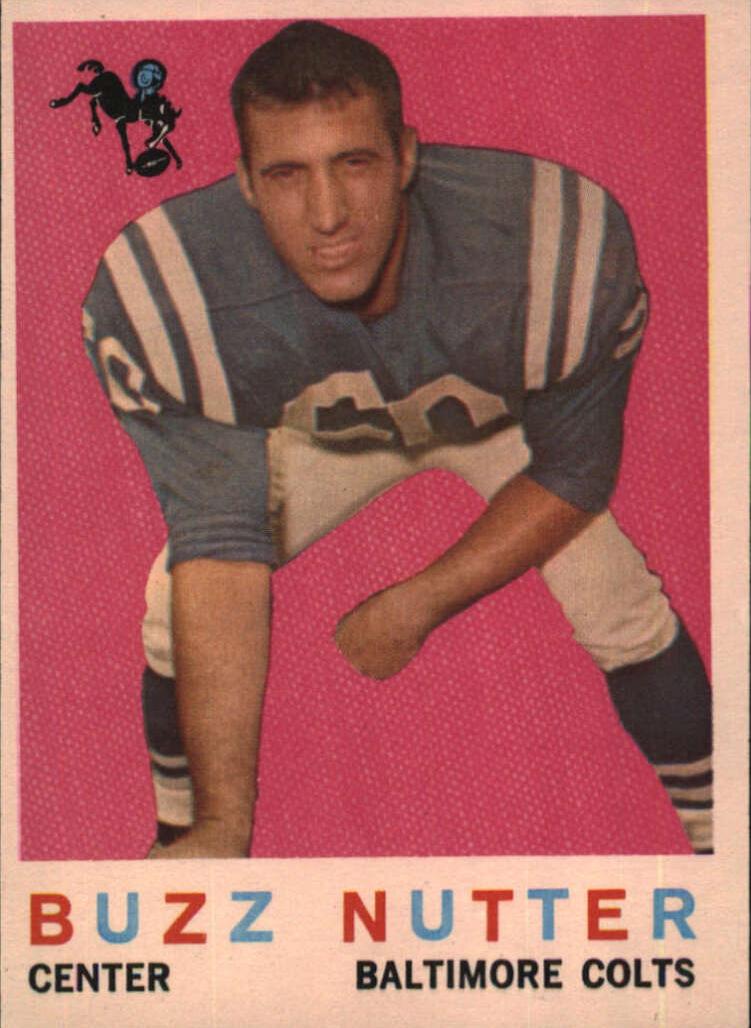 1959 Topps Football Buzz Nutter #78 PSA 7