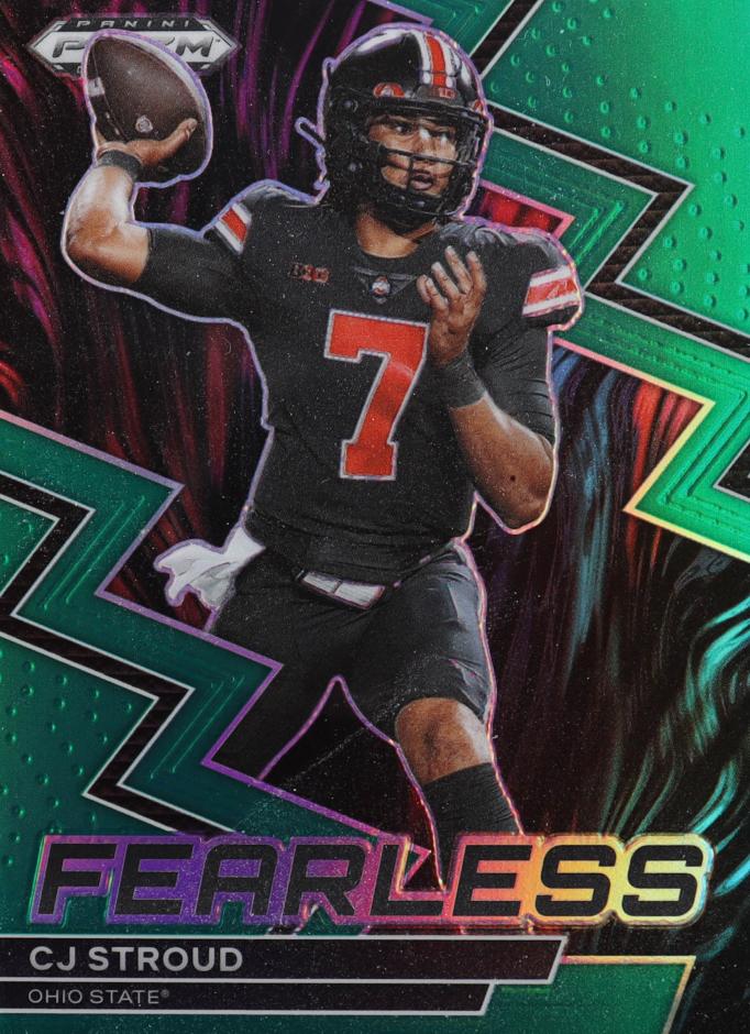 2023 Panini Prizm Draft Picks Football Green C.J. Stroud #F-17