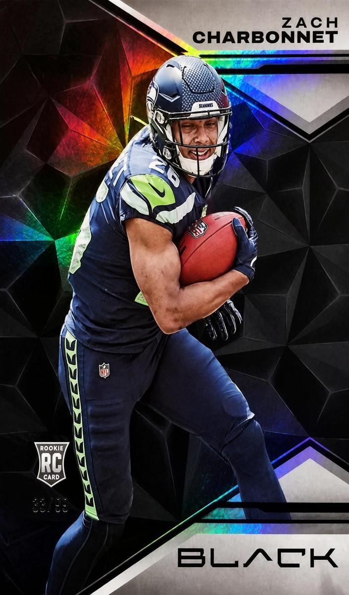2023 Panini Black Football Citrine Zach Charbonnet #174