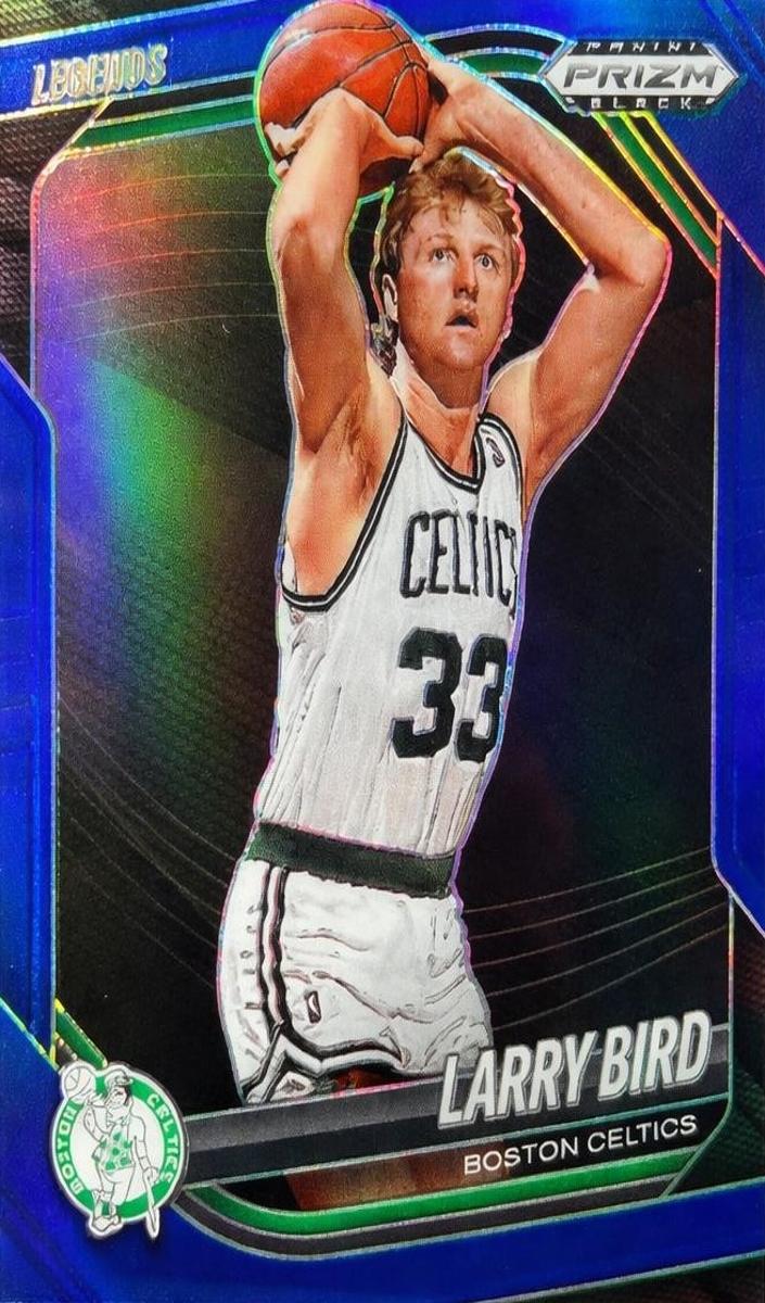 2024 Panini Prizm Black Basketball Blue Larry Bird #257