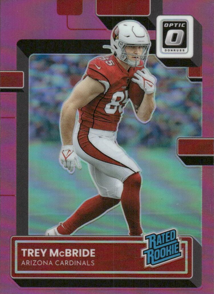 2022 Donruss Optic Football Pink Trey McBride #237 PSA 10