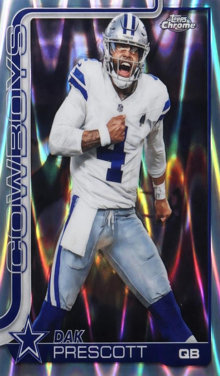 2025 Topps Chrome Football RayWave Refractor Dak Prescott #79