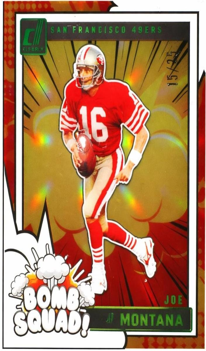 2024 Panini Clearly Donruss Football Green Joe Montana #17