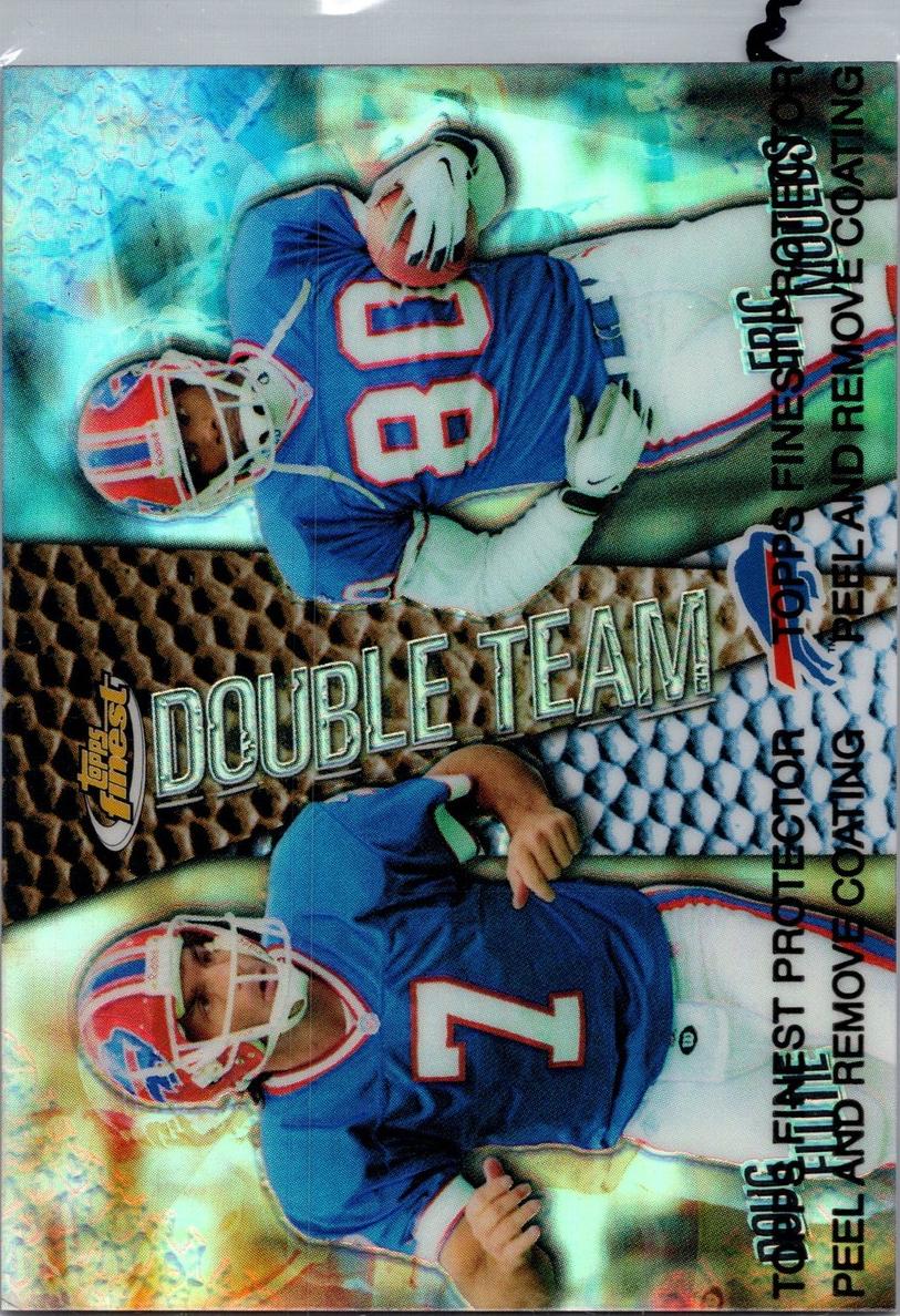 1999 Topps Finest Football Doug Flutie / Eric Moulds #DT3